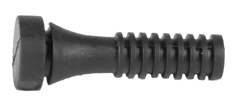 Nahaufnahme eines schwarzen Rupffingers mit gerippter Struktur